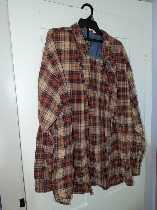 CE Schmidt Workwear Other - C. E. Schmidt Workwear Men's Plaid Flannel Button Down- Brown, Orange & Cream